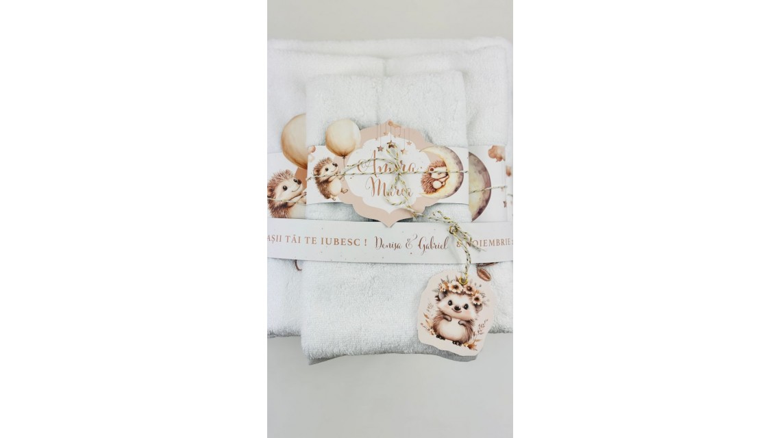 Trusou botez fetita Arici Pogonici cu flori de toamna 8